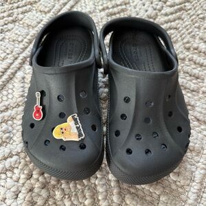 CROCS Kids Black Water Shoes with Guitar and Character Charms